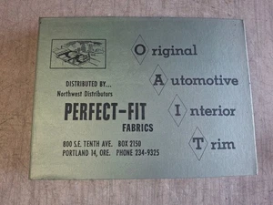 VINTAGE 1963 ORIGINAL AUTOMOTIVE INTERIOR UPHOLSTREY TRIM SAMPLE BOOK CATALOGUE - Picture 1 of 18