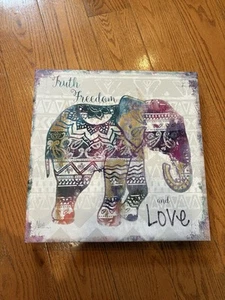 'Boho Elephant' Premium Gallery Wrapped Canvas - Picture 1 of 2