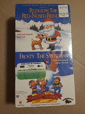 Rudolph & Frosty The Snow Man (VHS 1996) Christmas Classics Series 2 VHS Set - Image 1 of 2