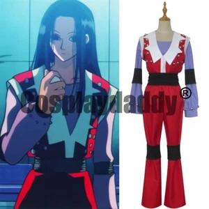 Yorknew City arc Illumi Zoldyck Illumi Cosplay Costume 1999 Anime Ver Red Outfit - Picture 1 of 5