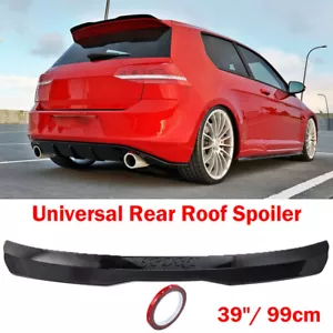 39‘’ Rear Roof Spoiler Tail Wing Hatchback Trunk Lip Molding Trim ABS Universal - Picture 1 of 14