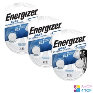 6 ENERGIZER CR2032 ULTIMATE LITHIUM BATTERIES 3V COIN CELL DL2032 EXP 2035 NEW - Picture 1 of 1