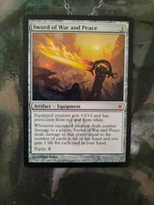 Magic MTG - 1 x Sword of War and Peace - New Phyrexia - Ex