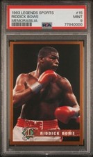 1993 Legends Sports Memorabilia #15 RIDDICK BOWE Boxing Champion PSA 9 MINT