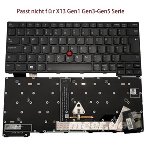 Neu Laptop UK Tastatur für Lenovo Thinkpad X13 Gen2 mit Beleuchtung - Afbeelding 1 van 10