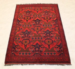 3'2" x 4'8" ft. Afghan Tribal Khal Mohammadi Hand Knotted Wool Area Rug - Picture 1 of 8