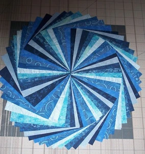 54 Blue Calico Fabric 5" Quilting Squares 100% Cotton Charm pack bundle B - Picture 1 of 3