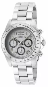 Invicta 40MM Men's Speedway Quartz Chronograph White Dial Stainless Watch 17023 - Picture 1 of 3