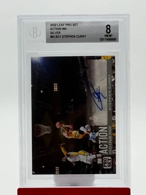 2022 Leaf Pro Set Sports - Action Ink Autographs Steph Curry #AI-SC1 Silver /2 - Image 1 of 3