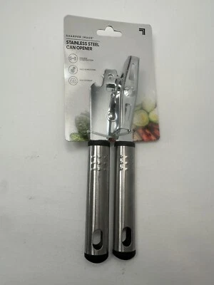 Sharper Image Can Bottle Opener Hand Held Stainless Steel New In Packaging - Image 1 of 4