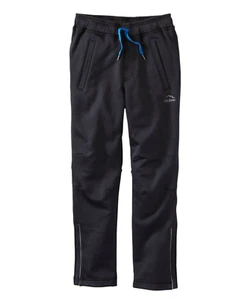 LL Bean Kids' Mountain Fleece Pants Black Size 14 - Picture 1 of 8