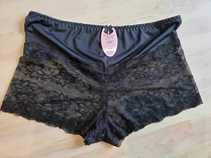 Ladies Black Deep Lace Shorts Size XXXL - Picture 1 of 5