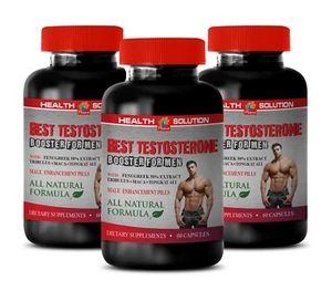 Cápsulas de niacina, mejor refuerzo de testosterona para hombres, salud sexual - 3 botellas - Imagen 1 de 12