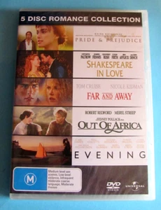 5 Disc Romance Collection DVD FAR AND AWAY / OUT OF AFRICA / EVENING NEW SEAL R4 - Picture 1 of 2