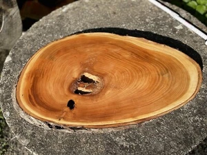 Baumscheibe Kirsche ca 60x38x3,5cm Naturkunst Deko Servierbrett Basteln Hochzeit - Bild 1 von 5