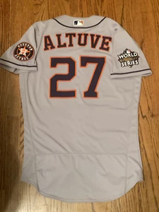 2022 World Series Team Issued Jose Altuve Houston Astros Jersey MLB Hologram - Picture 1 of 4