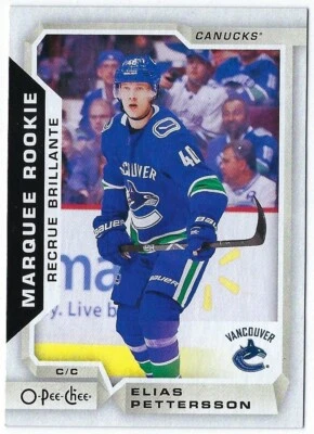 2018/19 O-Pee-Chee Marquee Rookie card# 611 of Elias Pettersson - Image 1 of 2