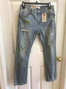 NWT Levi's 511 Slim From Hip To Ankle Stretch Big Boy's Jeans 14REG W27xL27 $48 - Picture 1 of 9