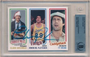 CHEVY CHASE 1980/81 TOPPS VARIATION SIGNED AUTOGRAPH CARD BGS AUTHENTIC AUTO SP - Picture 1 of 2