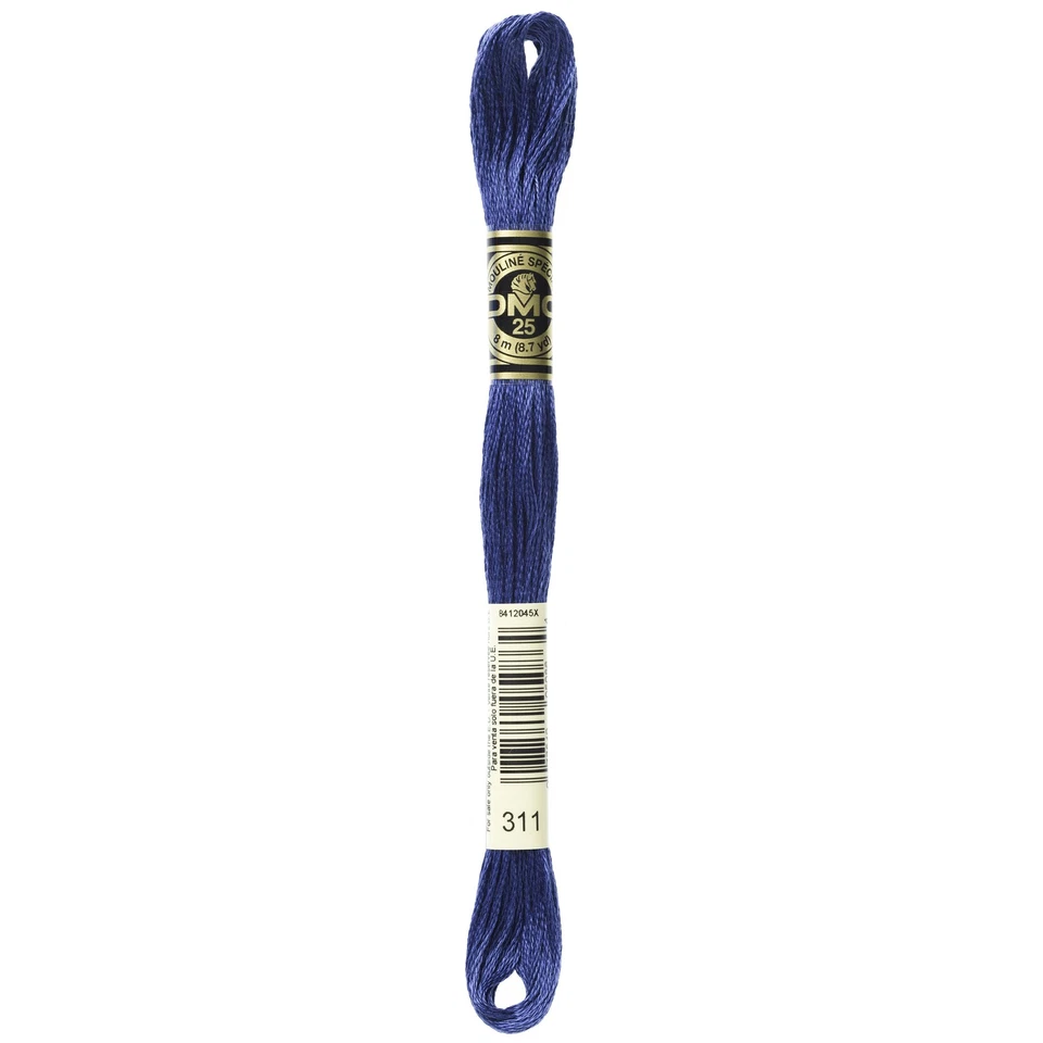 DMC 6-Strand Embroidery Cotton 8.7yd-Medium Navy Blue - 12 Pack - Image 1 of 1