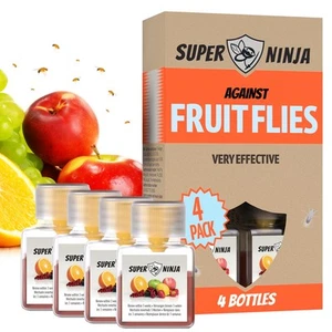 Fruit Fly Traps for Indoors - 4 Traps - Highly Effective Eco-Friendly Fruit F... - Picture 1 of 9