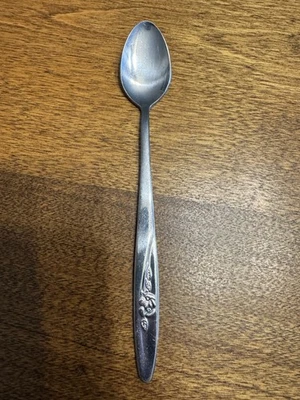 Cuchara Alimentadora Bebé Acero Inoxidable Primeros Años Patrón Rosa Taiwán De Colección Foto 1 de 4