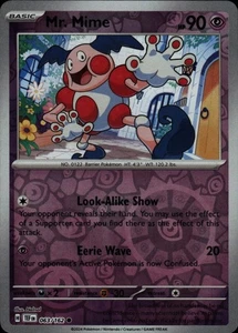 Mr. Mime Reverse Holofoil 063/162 Common SV05: Temporal Forces Near Mint - Picture 1 of 2