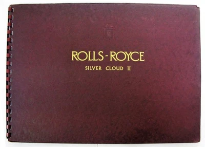 ROLLS ROYCE Silver Cloud II With Division Car Sales Brochure LF 1959-1962 - Image 1 of 4