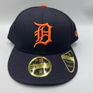 Sombrero New Era 59Fifty Bajo Perfil MLB Detroit Tigers Road 2018. Gorra talla 8. - Imagen 1 de 9