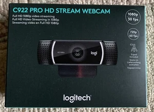 Logitech C922 Pro Stream Webcam 1920 x 1080 Pixel USB Schwarz - Bild 1 von 2