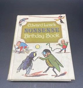 Vintage Book Nonsense Birthday Edward Lears 1980 Funny Gift Crazy Picture Kitsch - Picture 1 of 10