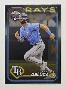 2024 Topps Chrome #163 Jonny Deluca Rookie RC Base Tampa Bay Rays - Picture 1 of 3