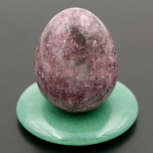 EPIC STONE- 35x45mm Lilac Liepoldanite Egg-Crystal Healing Decor Statue Egg - Imagen 1 de 2