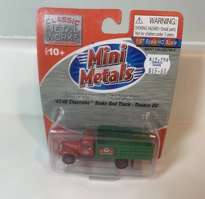 Mini Metals HO Scale 41/46 Chevrolet Stake Bed Truck Texaco Oil 30355 NOS 1:87 - Image 1 of 4