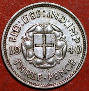 1940 Great Britain 3 Pence KM# 848 - Picture 1 of 2