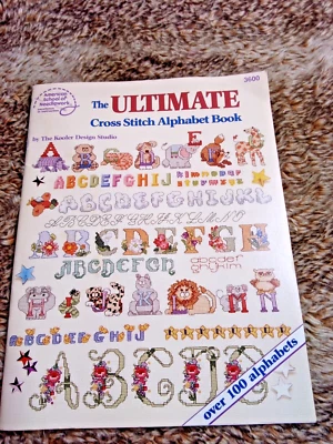 Vtg The Ultimate Cross Stitch Alphabet Book, Kooler Design Studio #3600 - Image 1 of 4
