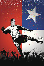 Chile Soccer Player Sports Cool Wall Decor Art Print Poster 12x18