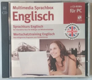 Multimedia Sprachbox Englisch für PC auf 2-CD-ROMs Sprachkurz+Wortschatztr - Bild 1 von 3