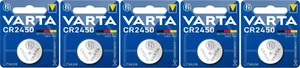 5 VARTA CR2450 Lithium 3V Coin Batteries 06450 2450 DL2450 - Picture 1 of 7