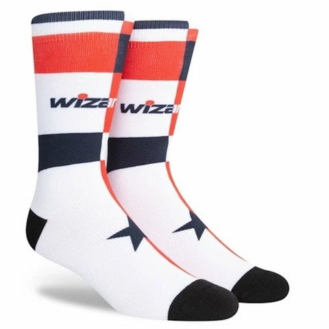 Washington Wizards NBA Mens Large Socks Fits 6-12 PKWY Home Away Split Logo Gift Cover