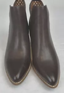 Mujer BEAST ALEXIS Botines Sin Cordones Zapato Talla 7.5 M Marrón Cuero Superior - Imagen 1 de 9