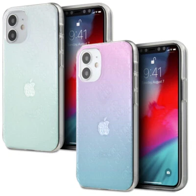 Custodia cover originale Guess trasparente 3D RAISED per Apple iPhone 12 Mini - Immagine 1 di 2