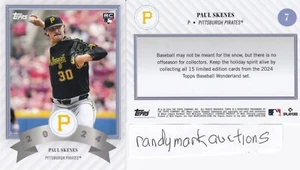 Paul Skenes PITTSBURGH PIRATES 2024 TOPPS WONDERLAND 7 RC - Picture 1 of 1