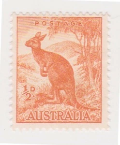 (K141-3) 1948 AU 1/2d orange kangaroo MNG (C) - Picture 1 of 1