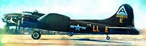 Tarjeta coleccionable firmada por artista B-17 Flying Fortress WW2 Bomber Limited #23/50 - Imagen 1 de 3