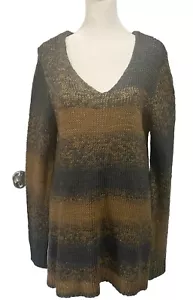 Pullover sweater brown and gray buttery soft Questions by Say What Ladies XL - Picture 1 of 11