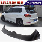REAL CARBON Rear Roof Spoiler Top Window Wing For Volkswagon VW Tiguan 2013-2016