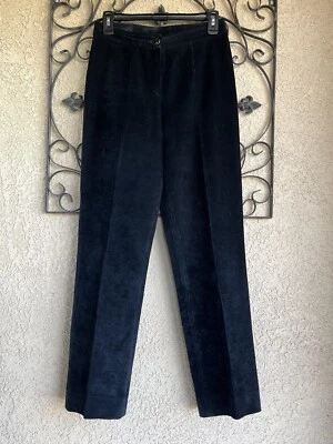 Pantalones Escada Pana Pierna Ancha - Talla 34/US Talla 4 - Negros Foto 1 de 4