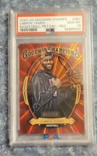 2020 UD GOODWIN CHAMPIONS LEBRON JAMES SP RETAIL EXC RED KOBE #8/249 PSA 10 