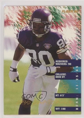 1995 Fleer Shell FACT Cris Carter #51 HOF - Image 1 of 2